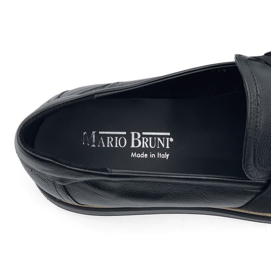 Лоферы Mario Bruni кожаные черные - фото 8, 64833 MB