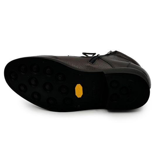 Ботинки Mario Bruni коричневые кожаные на меху - фото 4, 14859 MB TDM