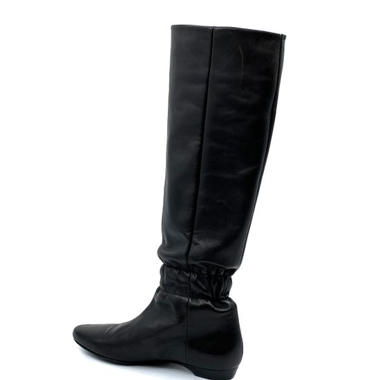 Сапоги женские Gianmarco Lorenzi черные кожа демисезонные - фото 3, 