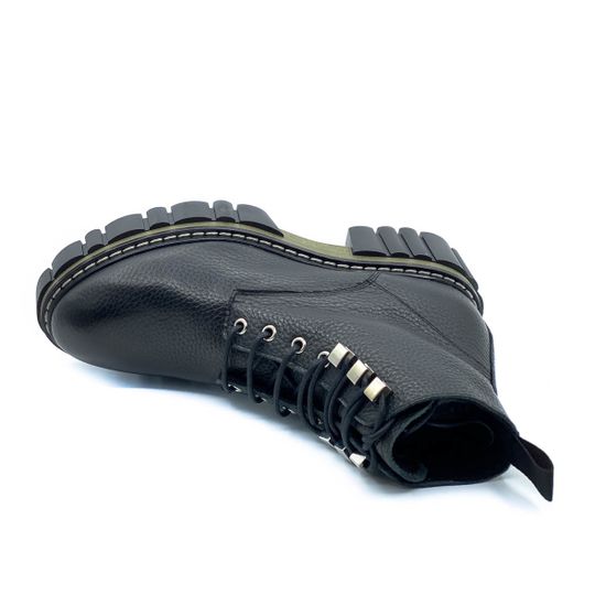 Ботинки Mimmu черные кожаные Байка - фото 5, E502E7 MIM NAPPA