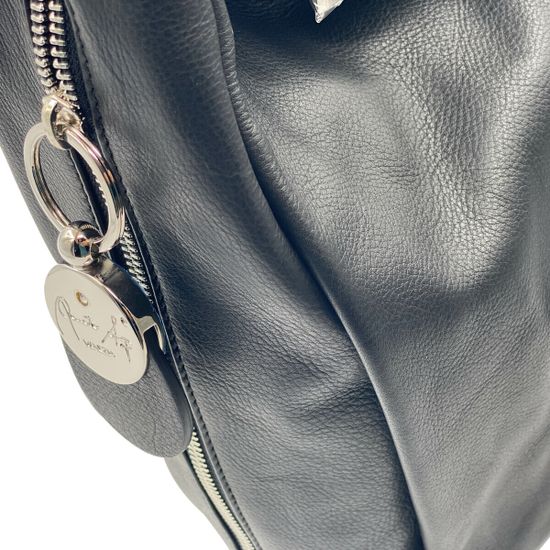 Сумка Renato Angi черная кожаная - фото 4, 