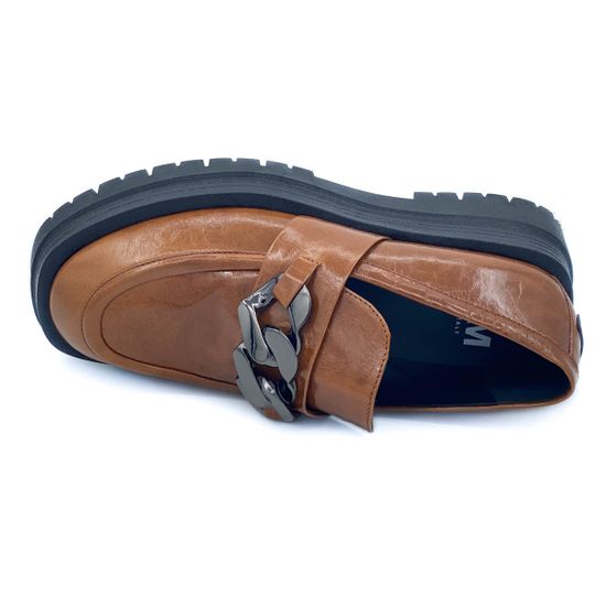 Лоферы 7AM коричневые кожаные - фото 5, AM21911 7AM MORO