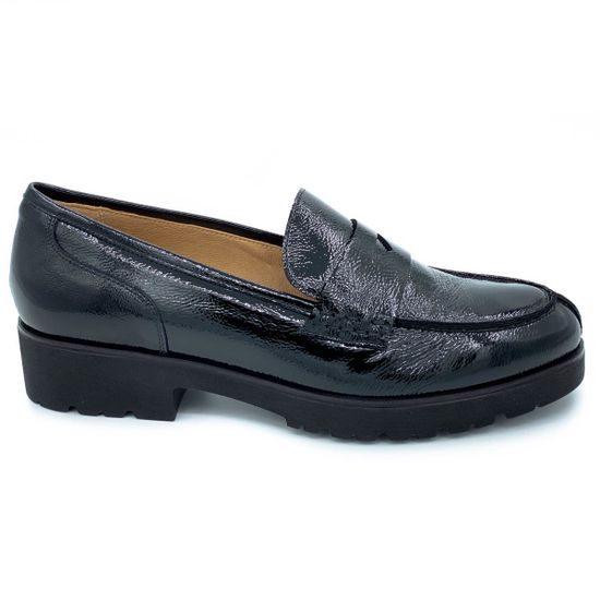 Лоферы Donna Soft черные наплак - фото 1, 