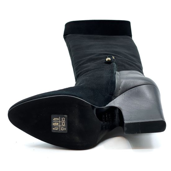 Сапоги Renzi черные замшевые демисезонные - фото 6, 512902 RZ