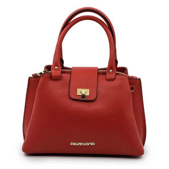 Сумка Di Gregorio красная кожаная - фото 1, 6002 DG ROSSO