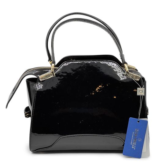 Сумка Gilda Tonelli черная/золотистая замша/лак - фото 3, 1057 TON ORO