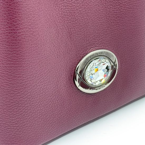 Сумка Renato Angi бордовая кожаная - фото 4, 3257901 RA BORDO