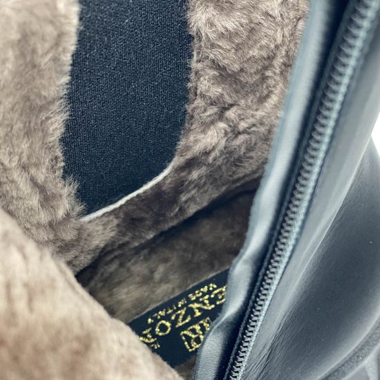 Ботинки Ilasio Renzoni черные замшевые МЕХ - фото 7, 