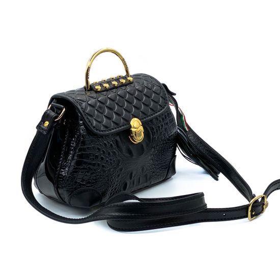 Сумка Marino Orlandi черная кожаная - фото 2, 