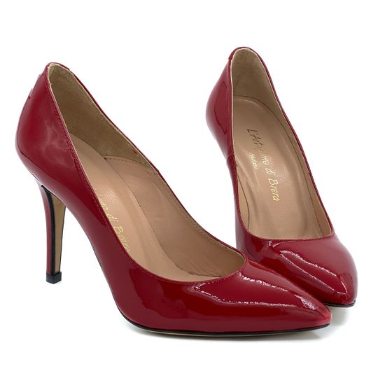 Туфли Ilian Fossa красные из лакированной кожи - фото 7, 