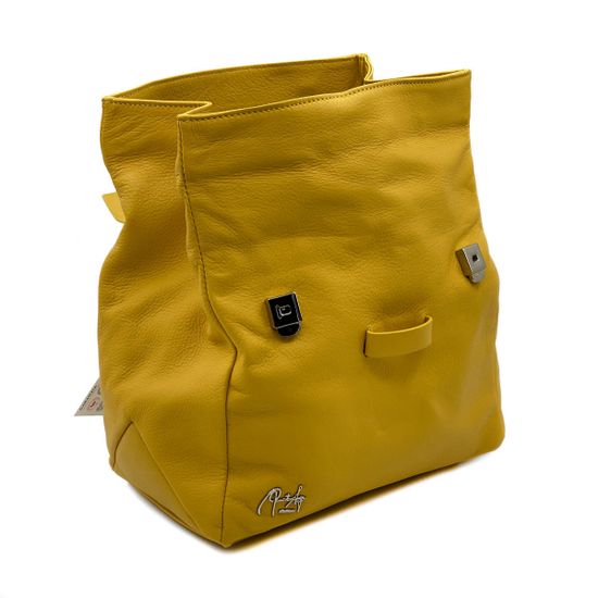 Сумка Renato Angi желтая кожаная - фото 4, 2701581 RA GIALLO