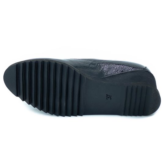 Полуботинки Donna Soft черные наплак - фото 4, DS0561SF DS