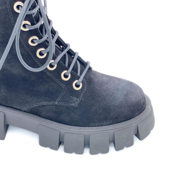 Ботинки Mimmu черные замшевые демисезонные - фото 6, M405M1 MIM CAM NERO