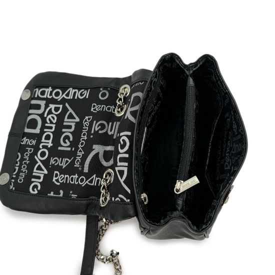 Сумка Renato Angi черная кожаная - фото 5, 3203611 RA NERO