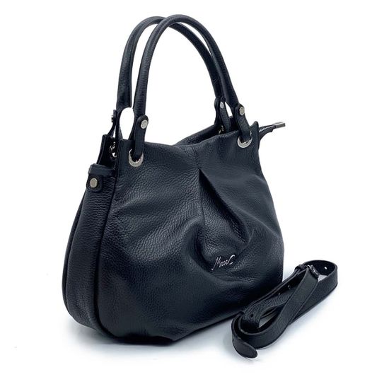 Сумка Marina Creazioni черная кожаная - фото 2, 