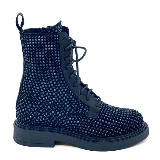 Ботинки Mimmu черные замша/кожа демисезонные - фото 1, M112M19 MIM