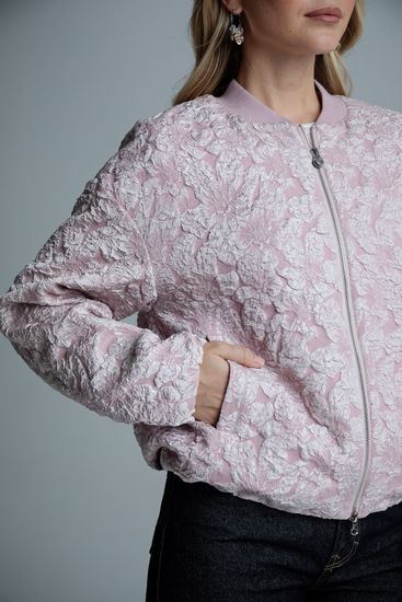 Бомбер Tuffoni розовато-бежевый - фото 5, 7726023 TUF BEIGE