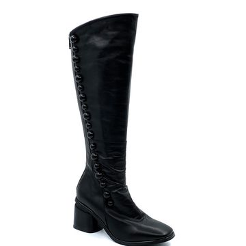 Сапоги Mimmu черные кожаные демисезонные - фото 2, FKBATY7 MIM